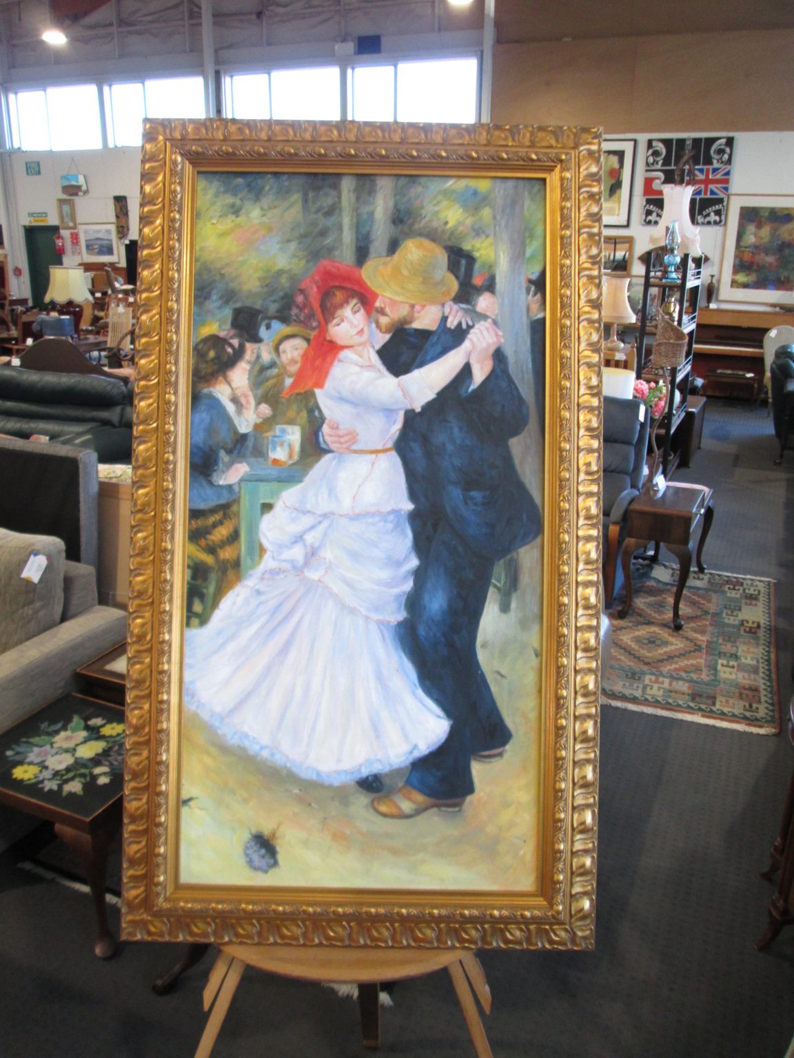 "Dance at Bougival" - Pierre-Auguste Renoir - Framed Reproduction