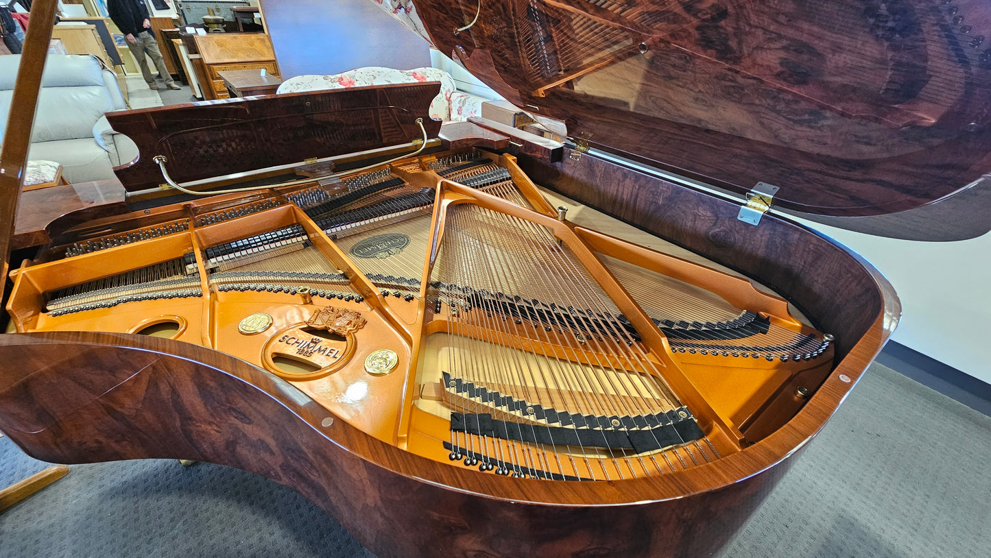 Schimmel Konzert Grand Piano, K-169 - Burr Walnut Polish
