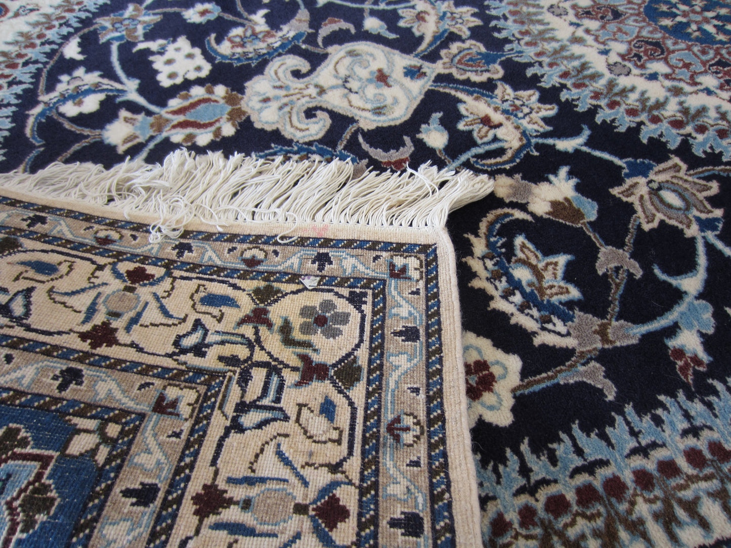 Persian Hand Knotted Nain Rug 250 x 158cm