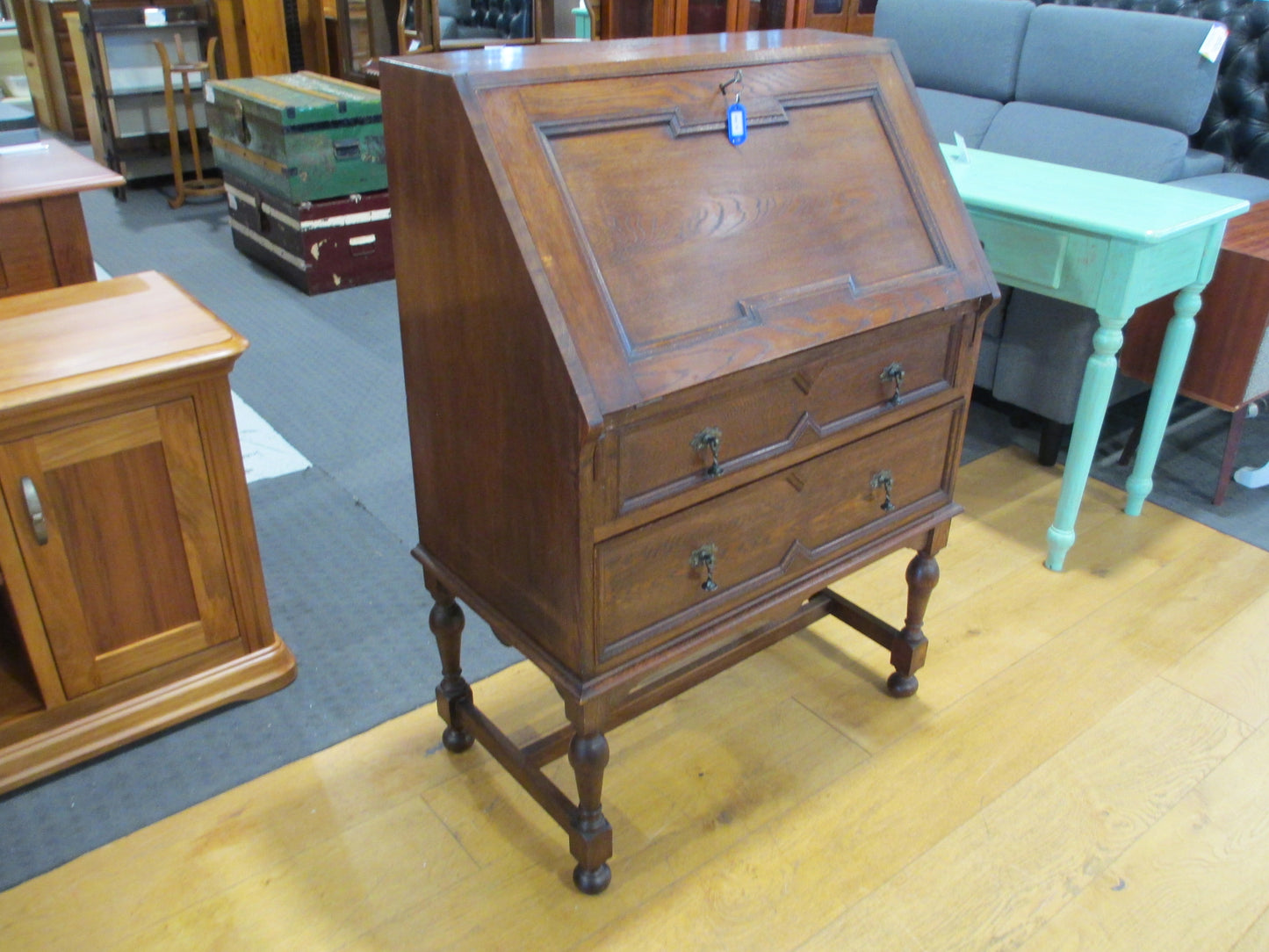 Oak Dropfront Desk