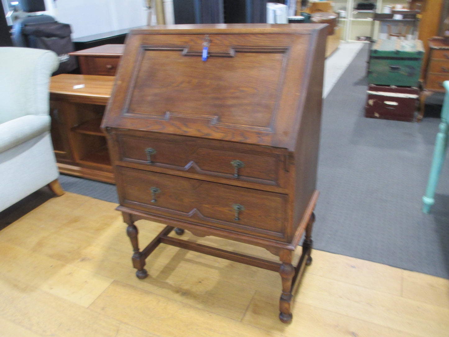 Oak Dropfront Desk