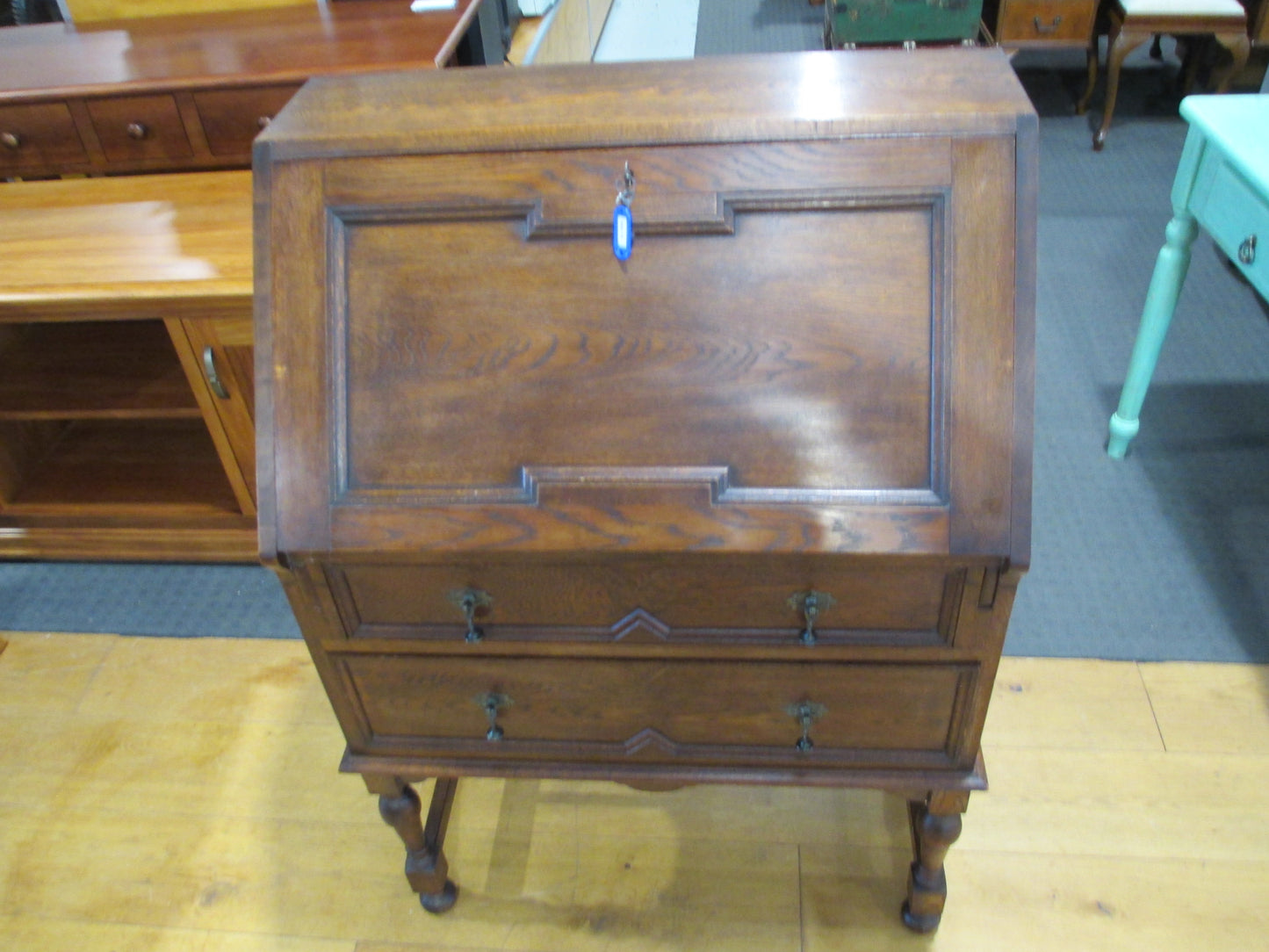 Oak Dropfront Desk