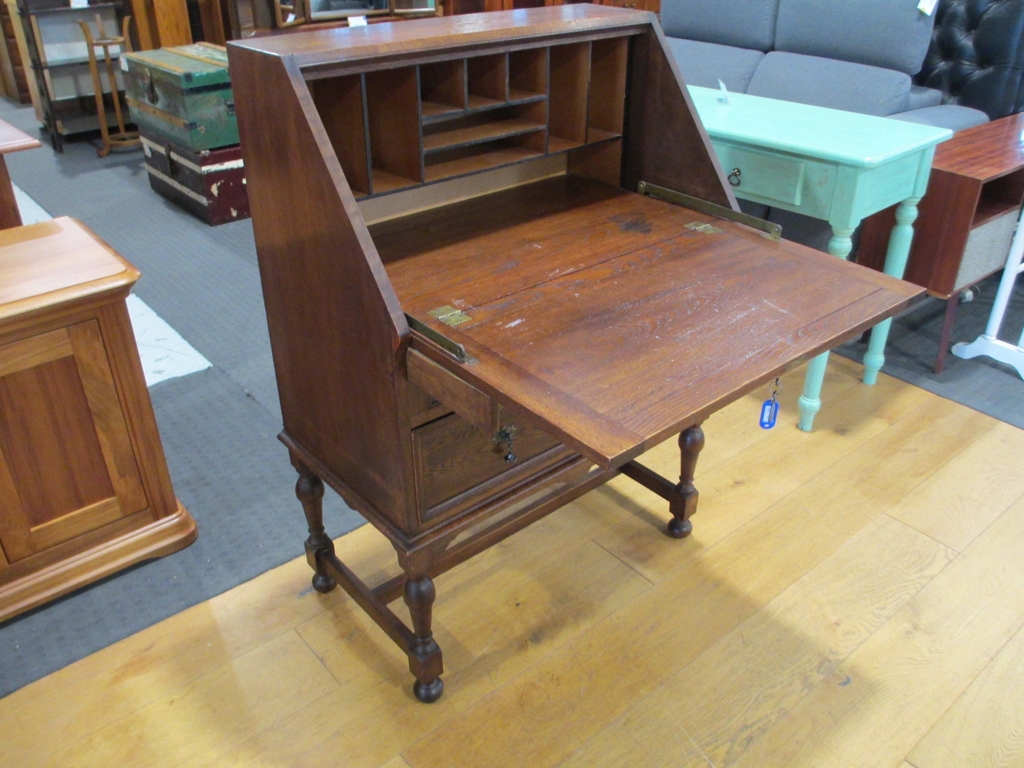 Oak Dropfront Desk