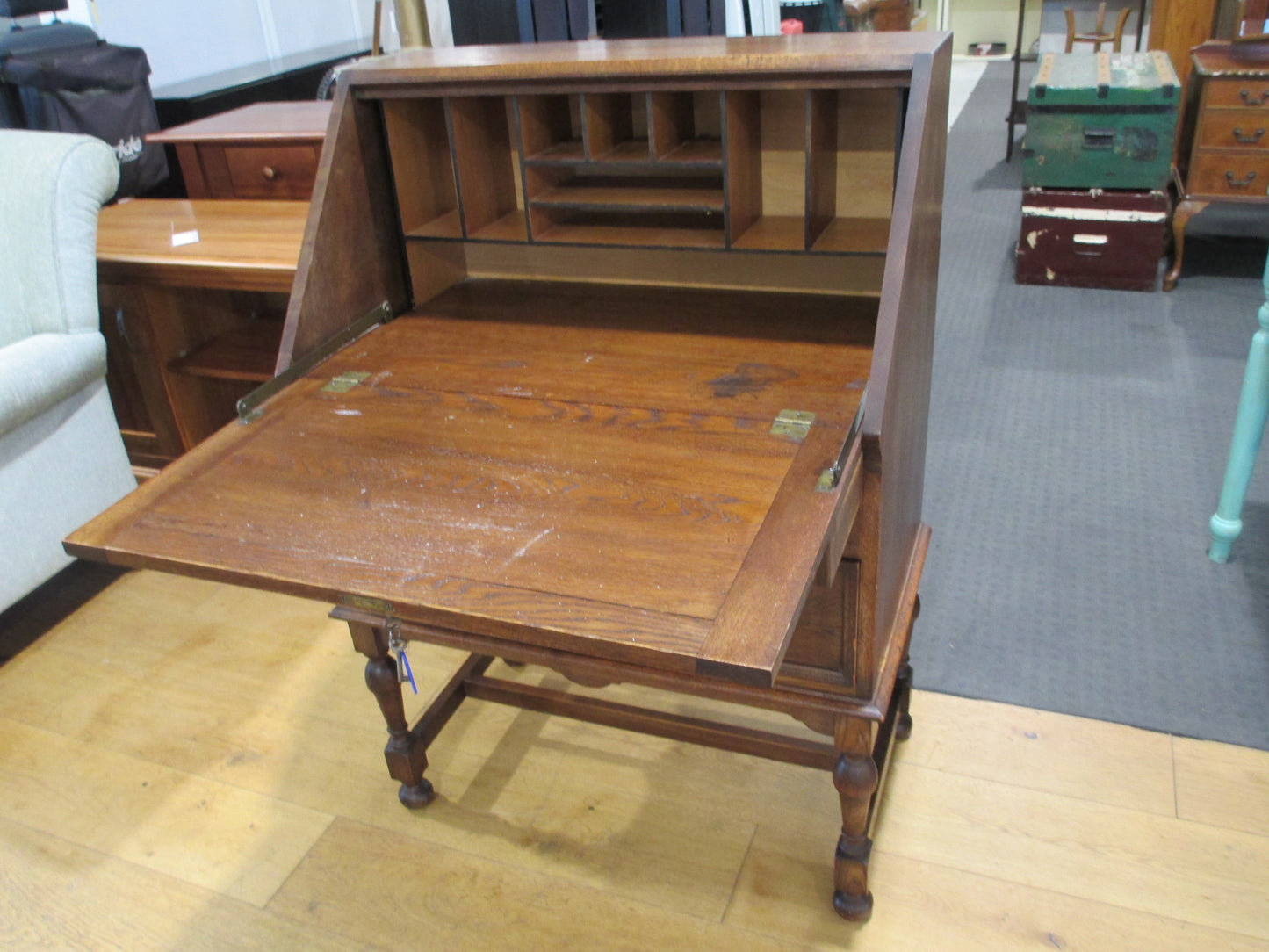 Oak Dropfront Desk