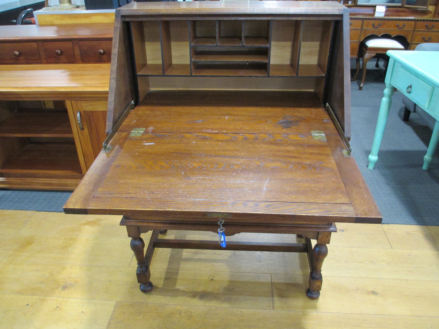 Oak Dropfront Desk