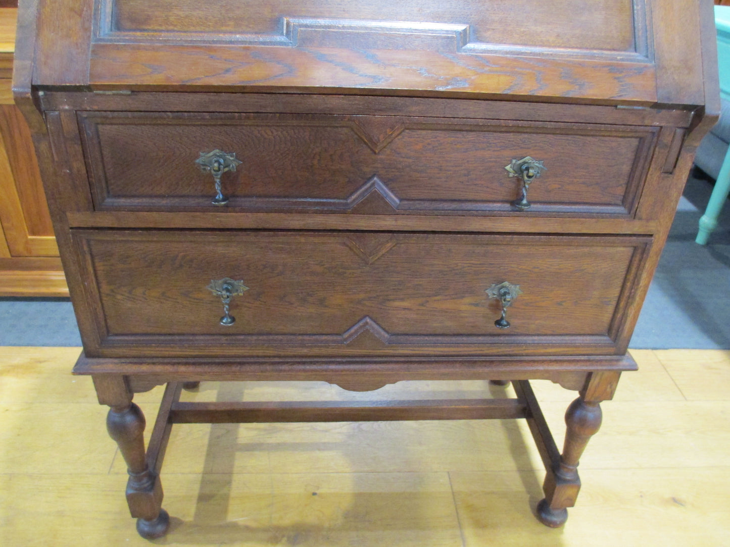 Oak Dropfront Desk