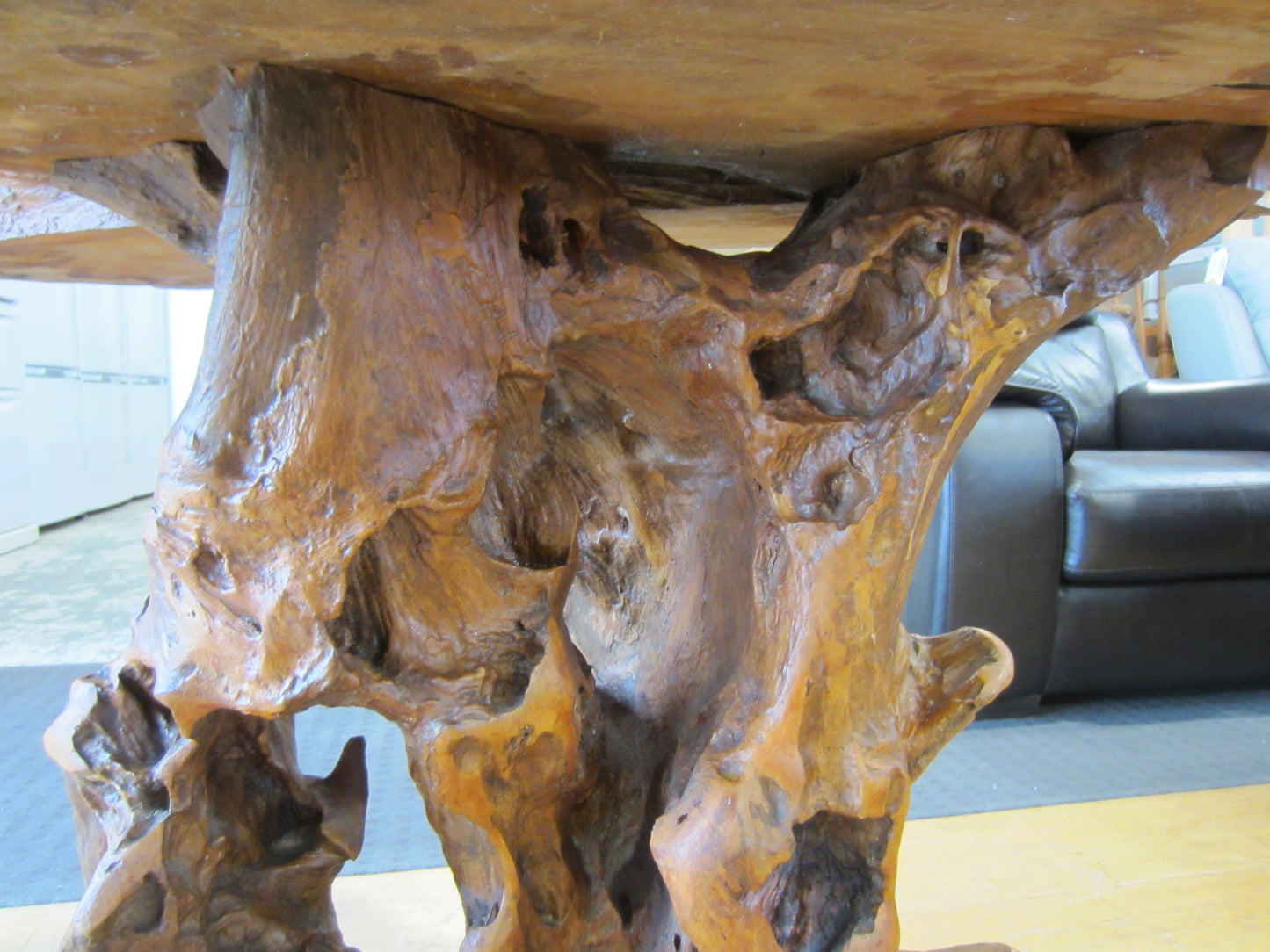 Solid Teak Root Console