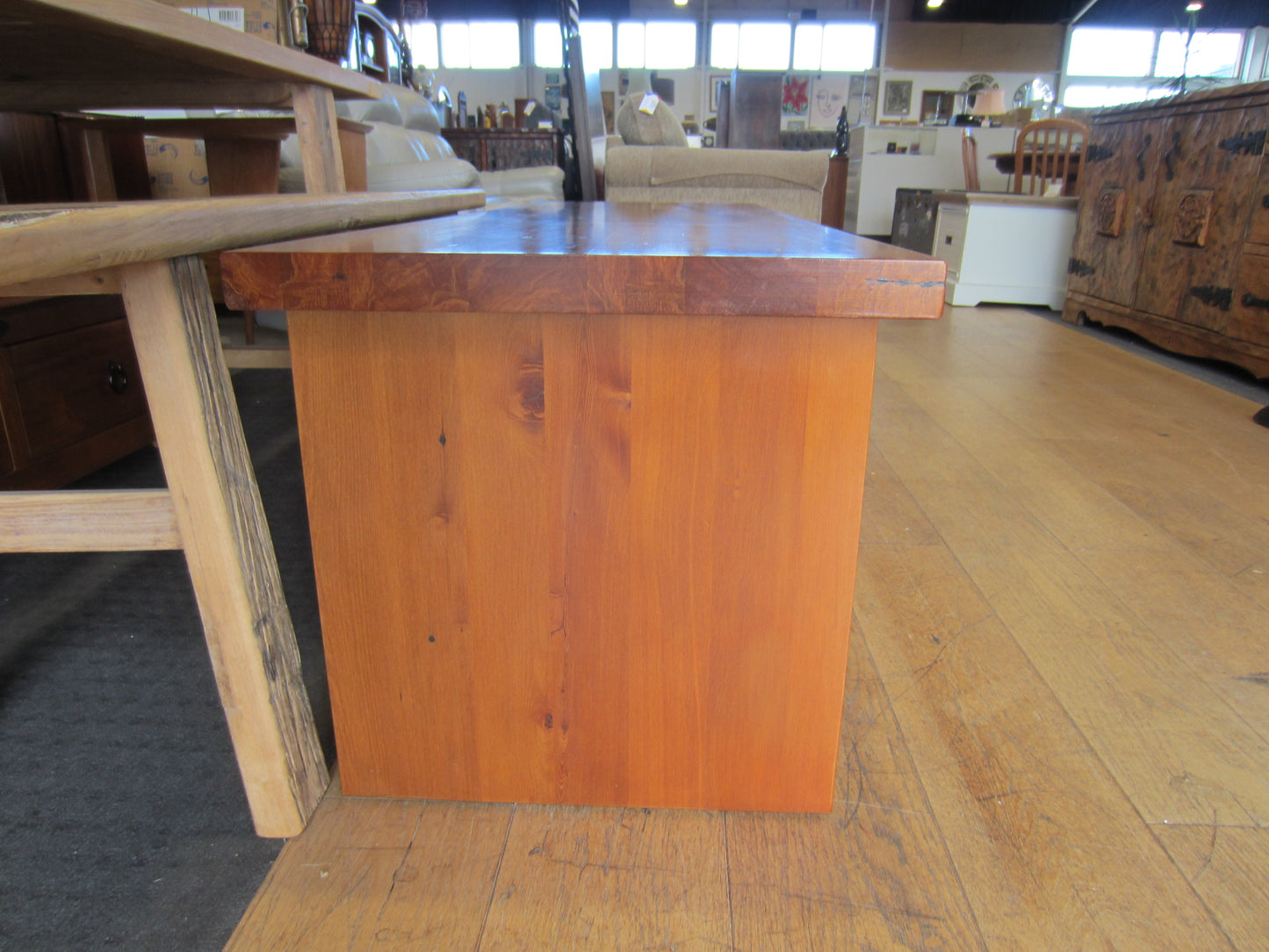 'Woodpeckers' Solid Recycled Rimu Entertainment Unit