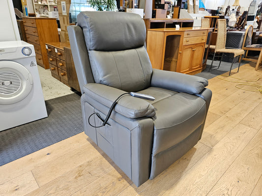 TACOMA Leather Lift Chair - Grey