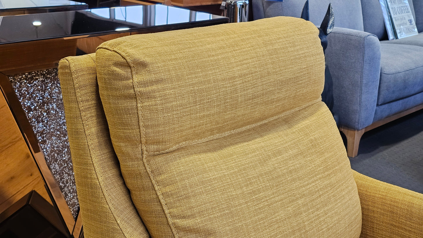 Savoli Fabric Armchair - Mustard