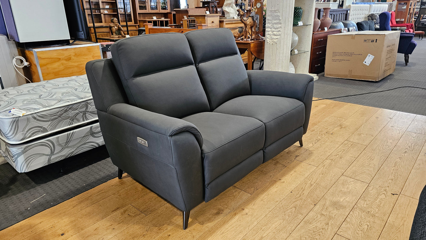 Sudbury 2 Seater Leather Electric Recliner Sofa