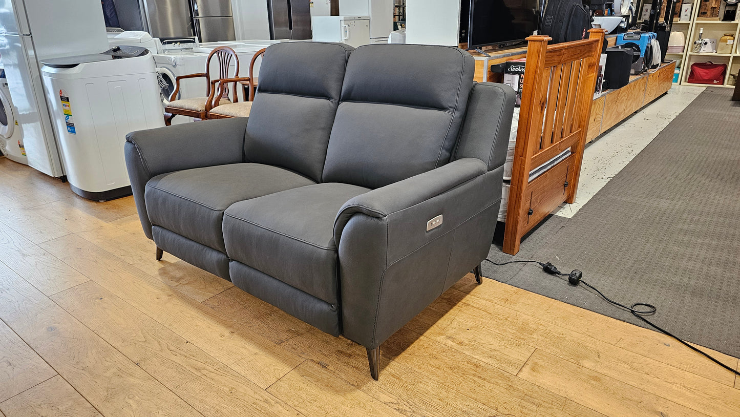 Sudbury 2 Seater Leather Electric Recliner Sofa
