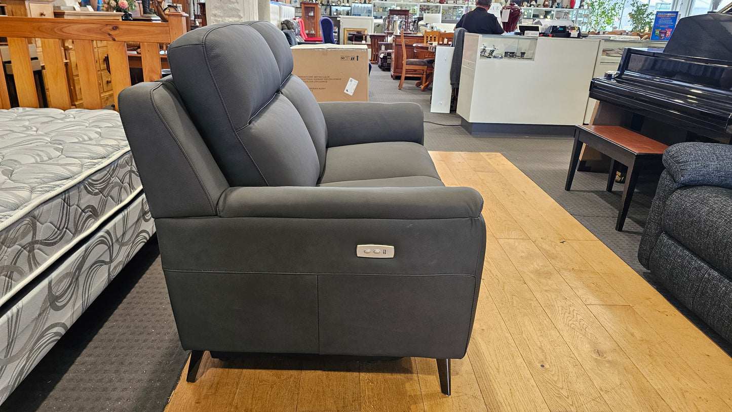 Sudbury 2 Seater Leather Electric Recliner Sofa
