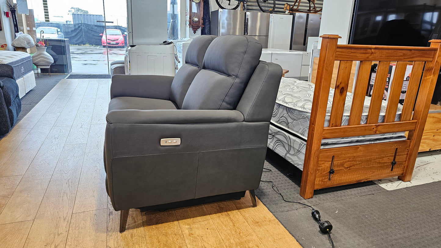 Sudbury 2 Seater Leather Electric Recliner Sofa