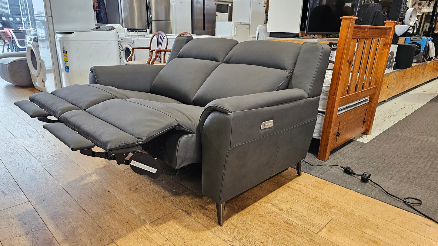 Sudbury 2 Seater Leather Electric Recliner Sofa