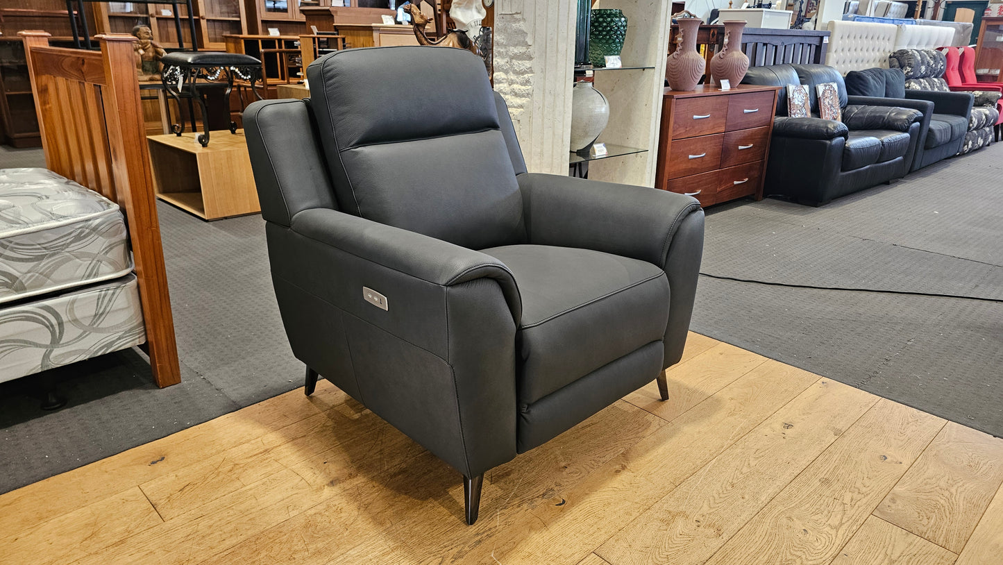 Sudbury Leather Electric Armchair