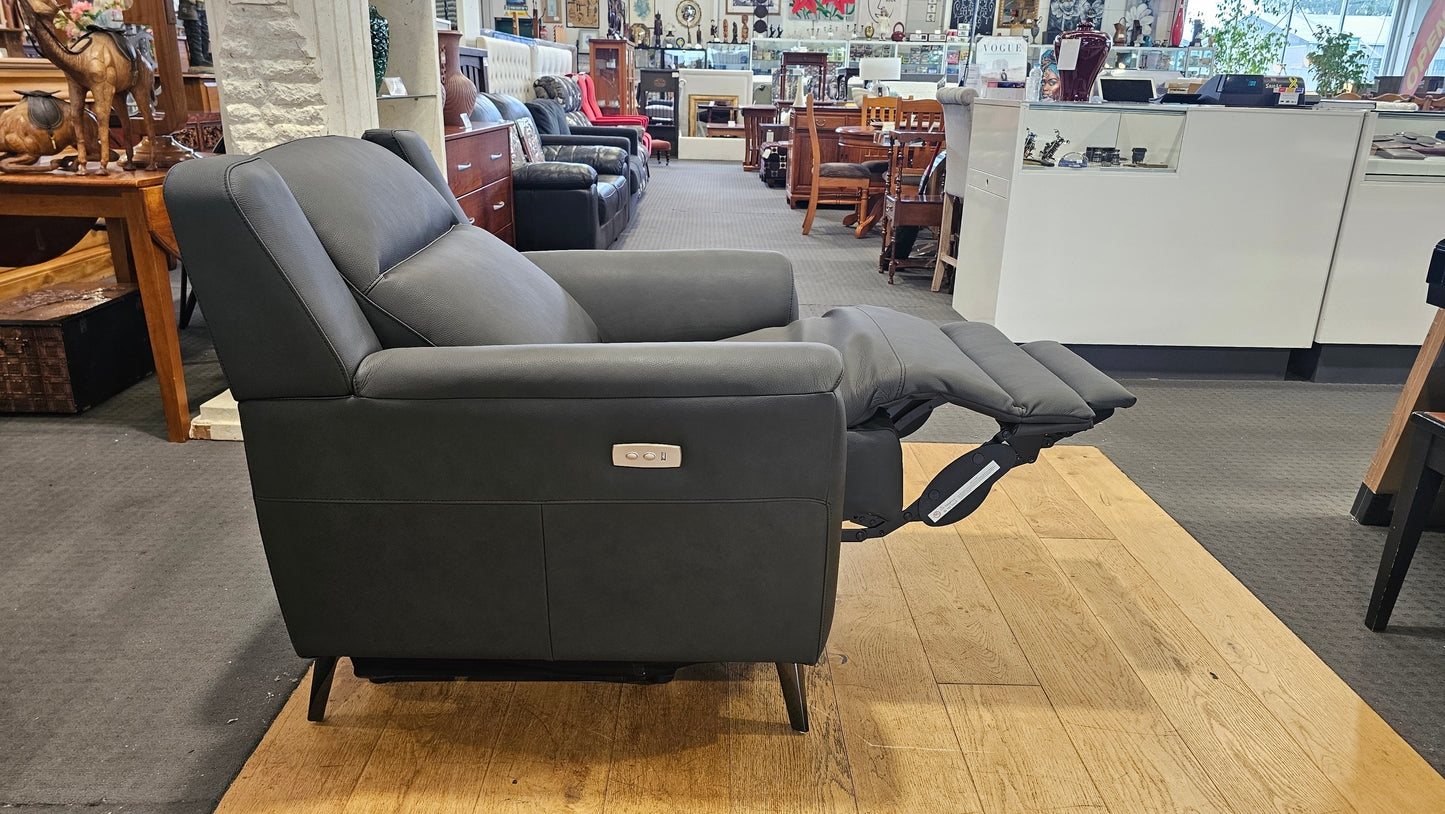 Sudbury Leather Electric Armchair