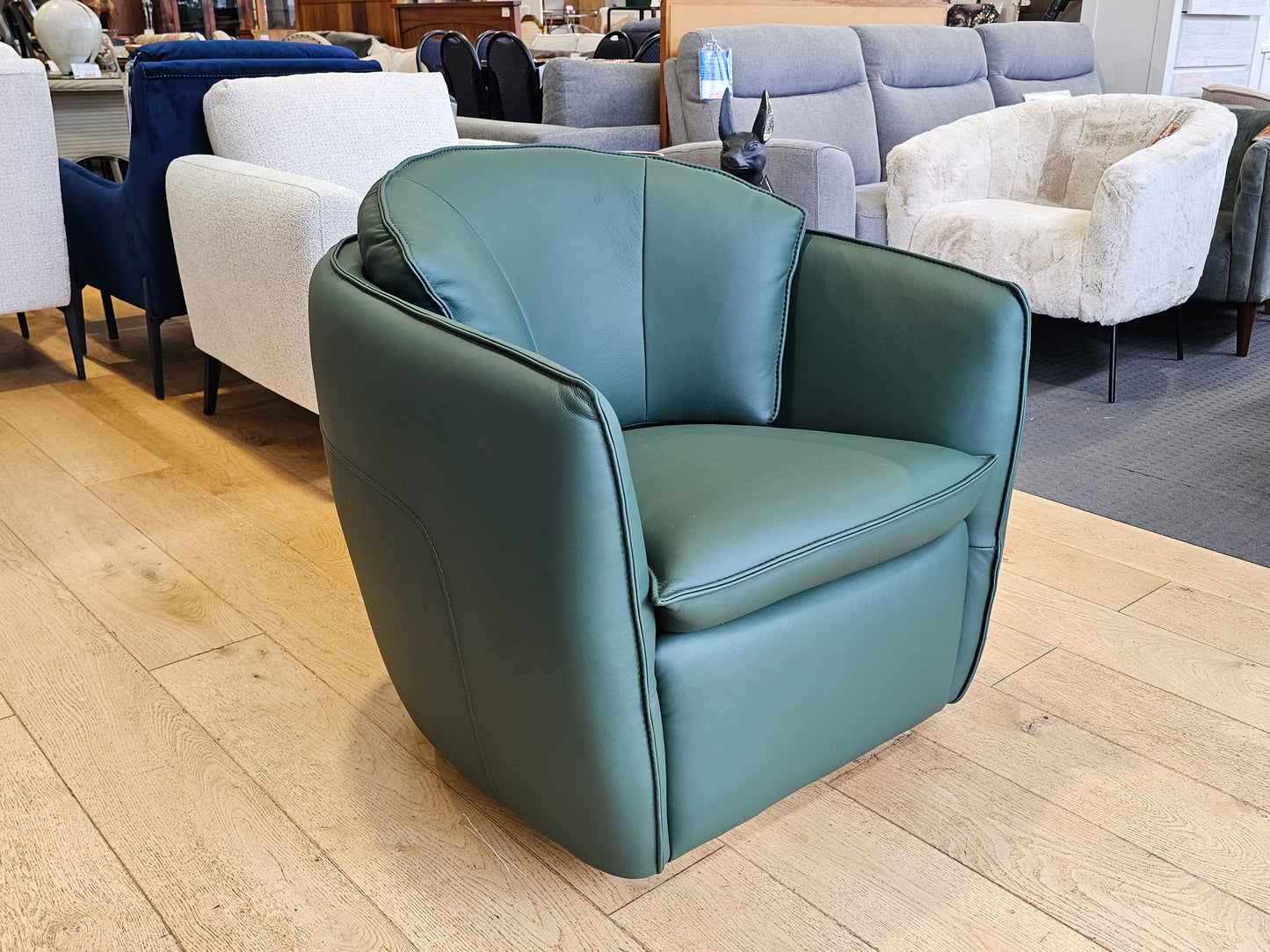 Soho Leather Swivel Chair