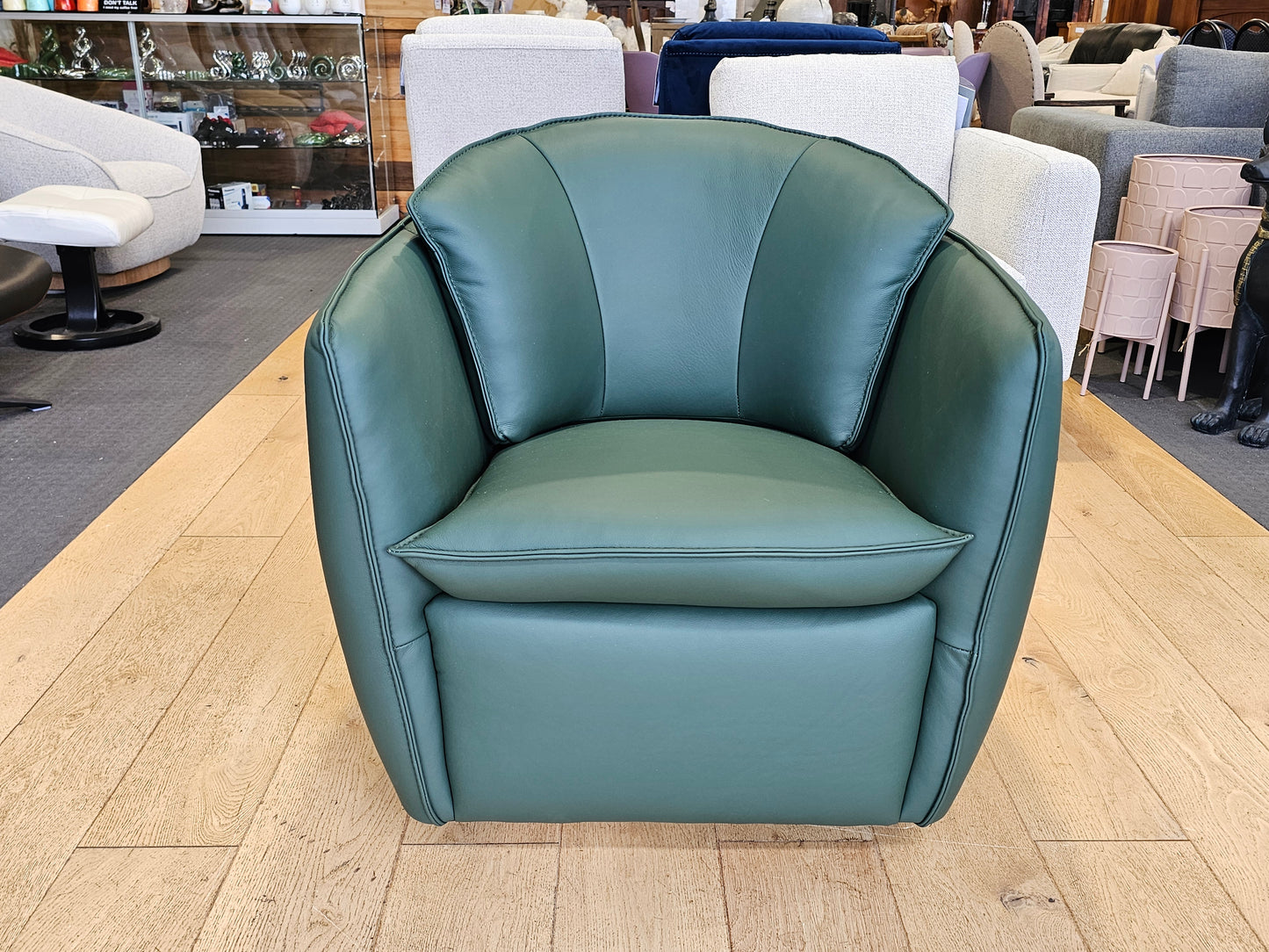 Soho Leather Swivel Chair