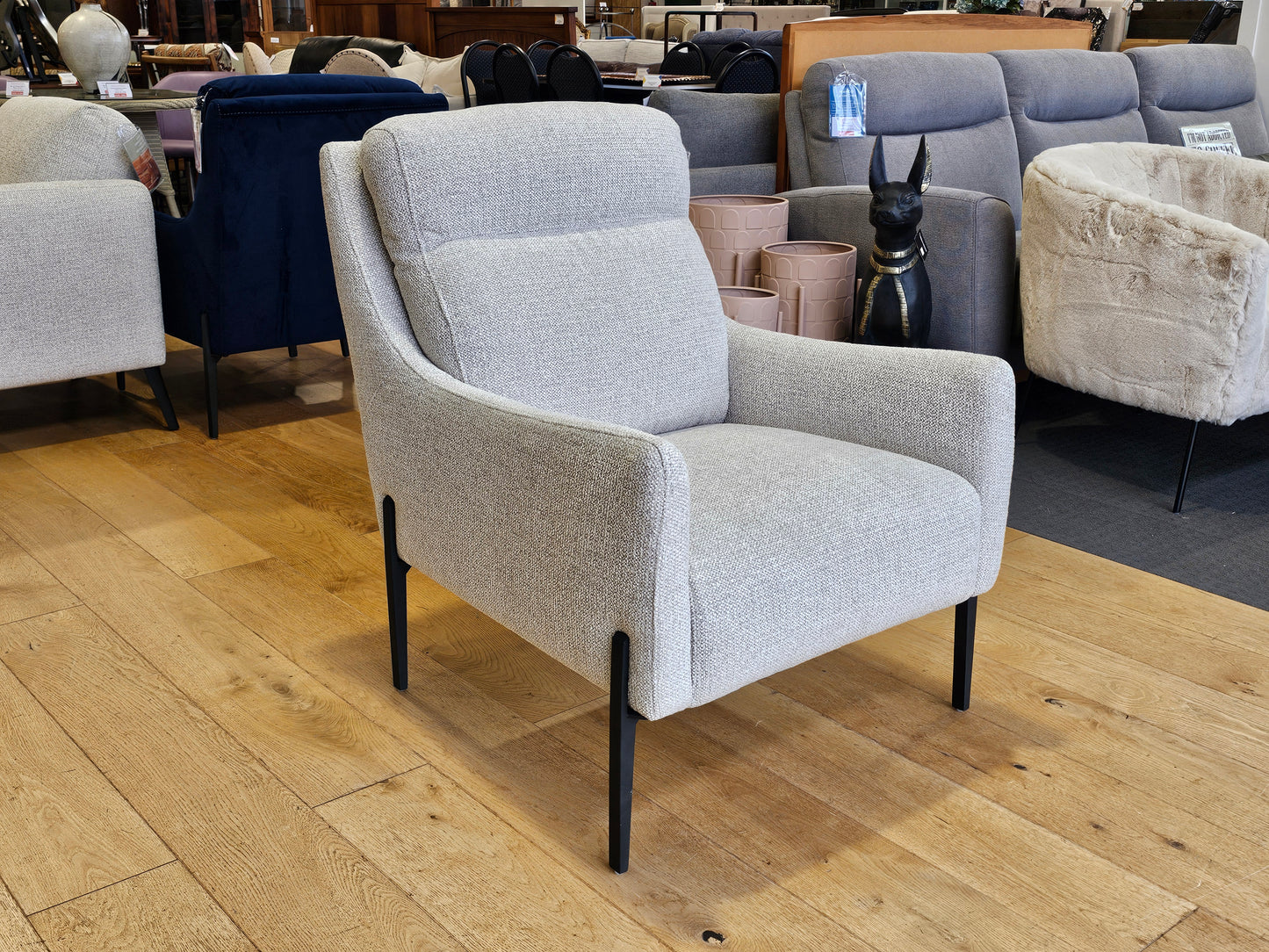 Yasmin Fabric Armchair & Footstool