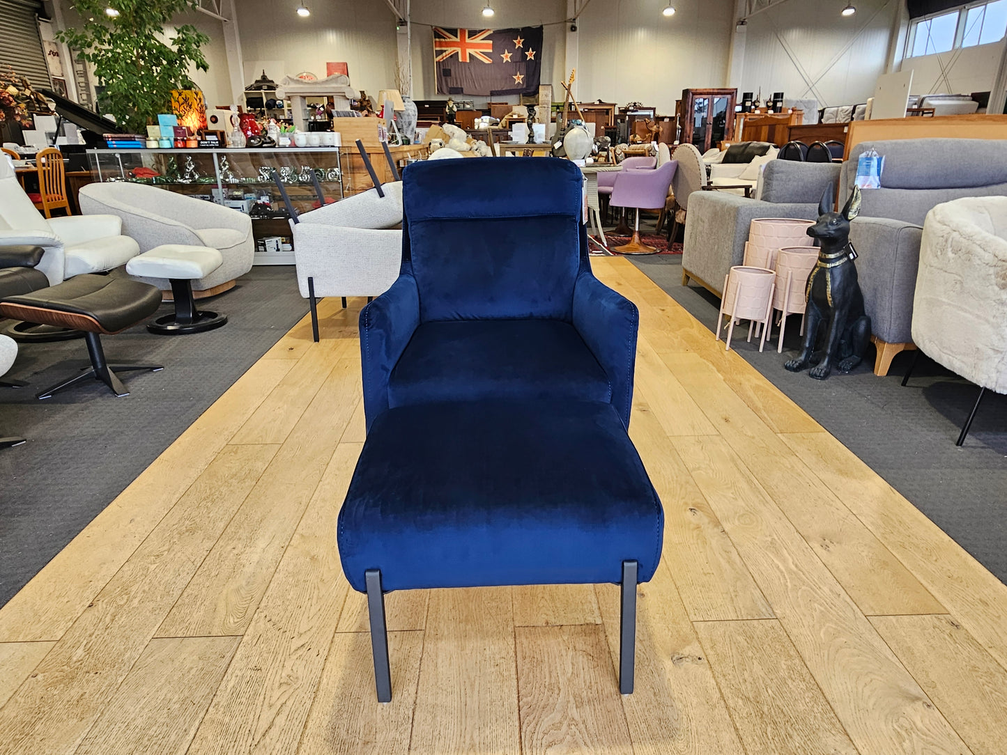 Yasmin Fabric Armchair & Footstool