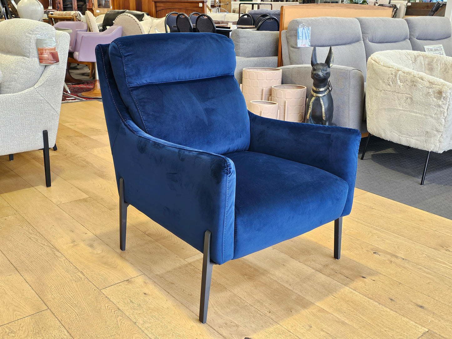 Yasmin Fabric Armchair & Footstool
