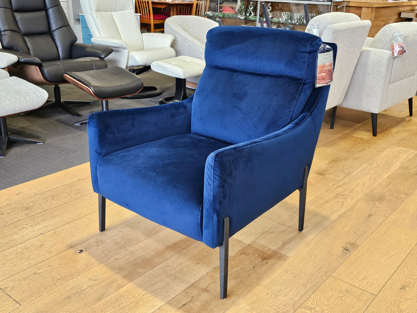 Yasmin Fabric Armchair & Footstool