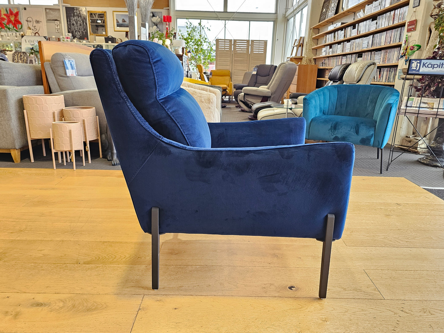Yasmin Fabric Armchair & Footstool