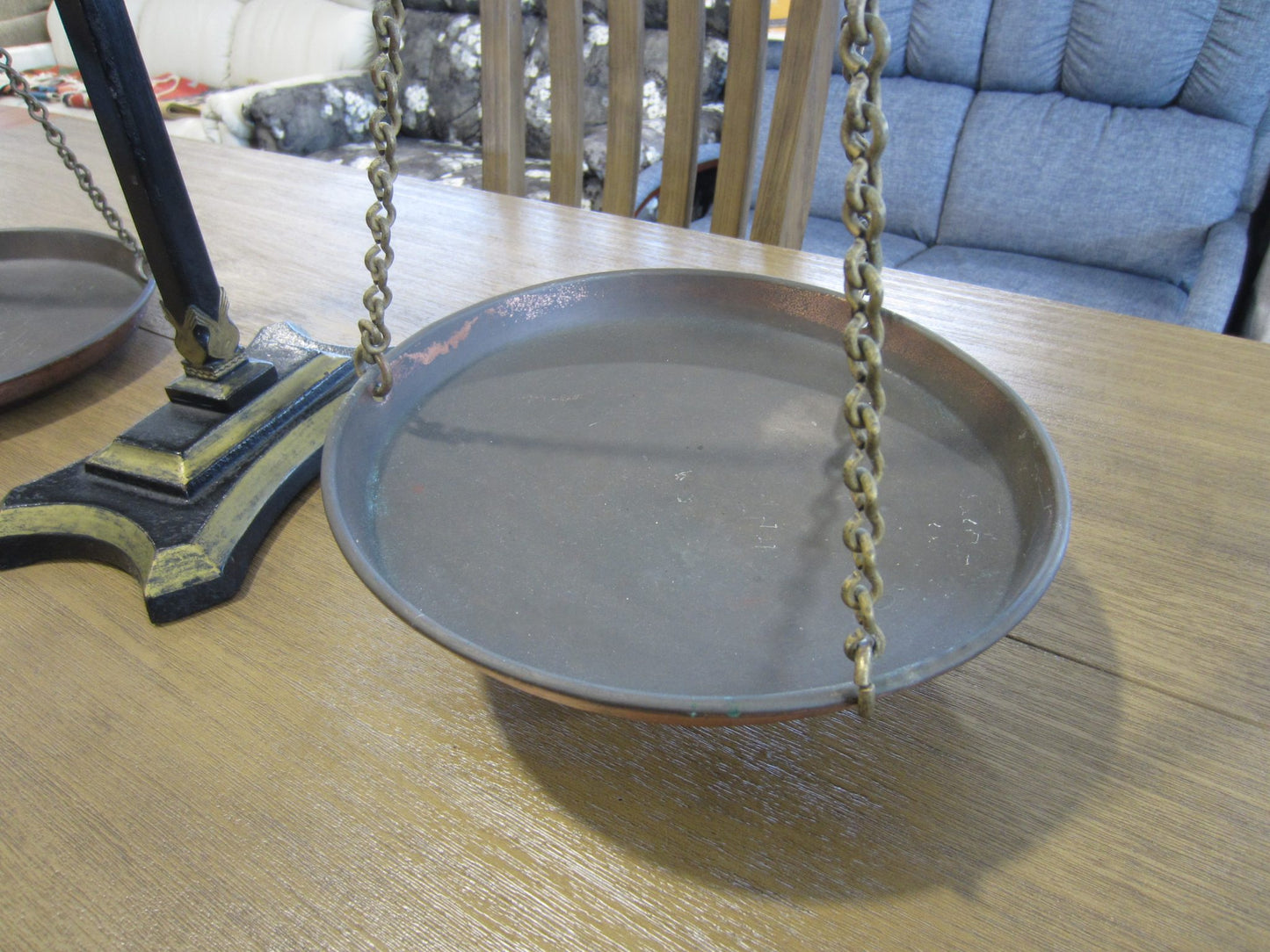 Large Antique Victorian Brass and Copper Scales