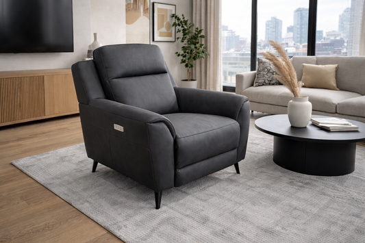 Sudbury Leather Electric Armchair