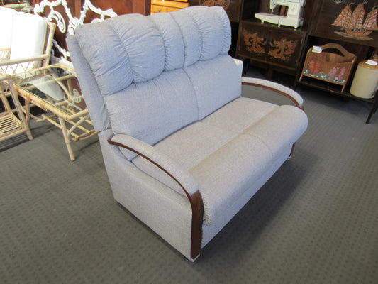 La-Z-Boy 'Harbor Town' 2 Seater Sofa - Gem Cement, Mahogany Arms