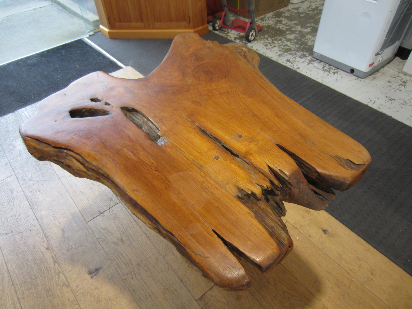 Solid Teak Root Console