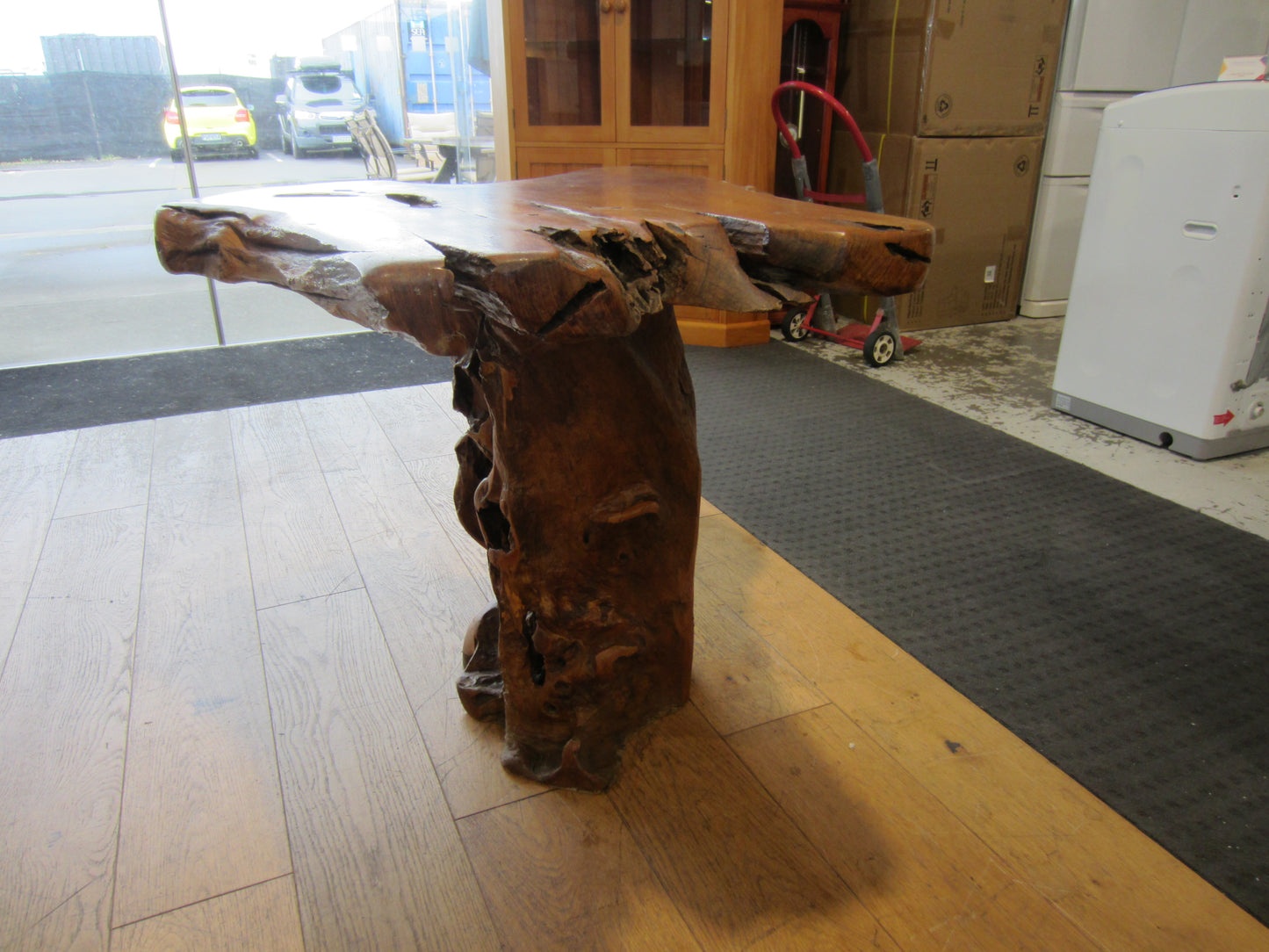 Solid Teak Root Console
