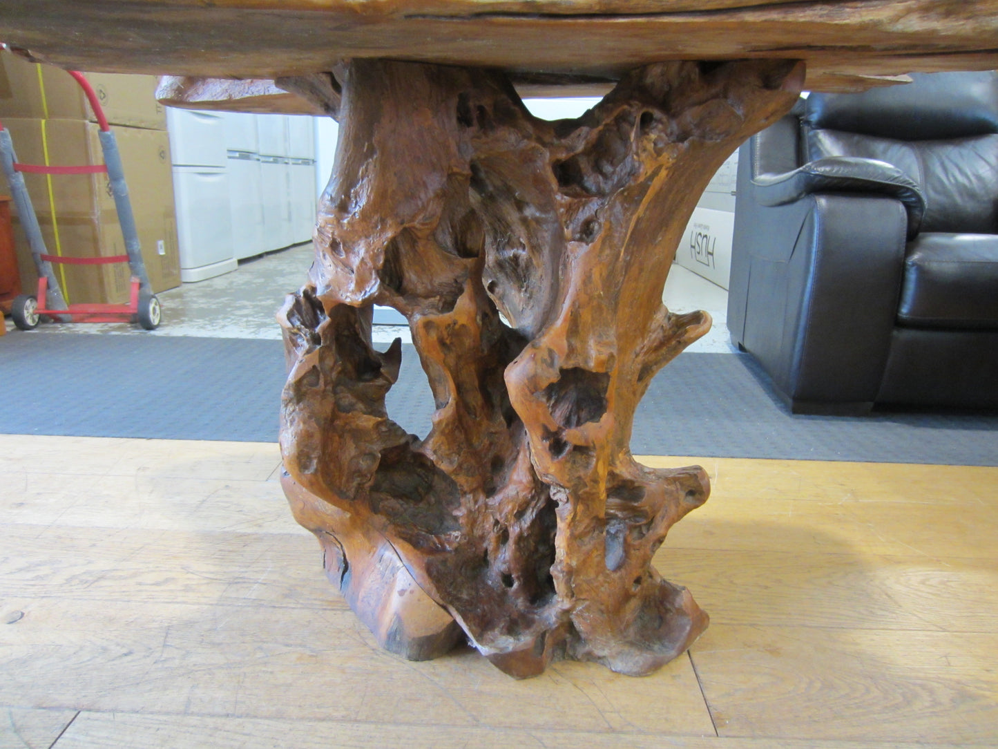 Solid Teak Root Console