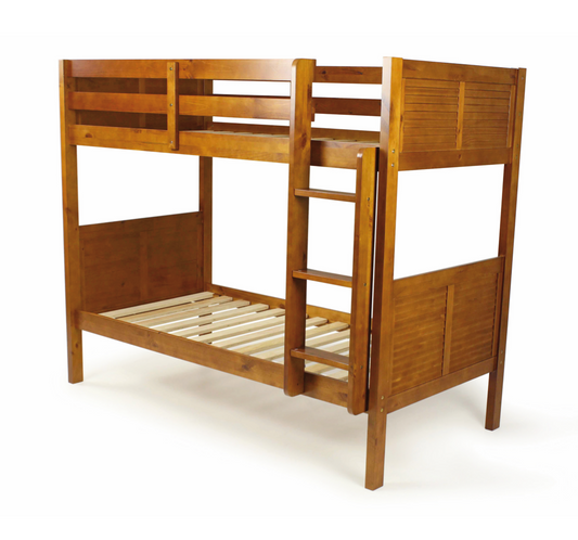Louvre Bunk Bed - Single over Single - Walnut